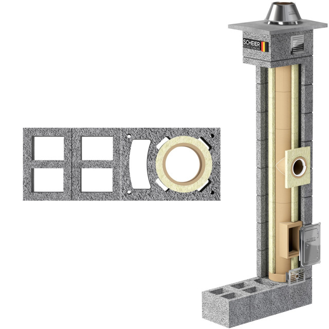 Scheier Standard KW+W2+W2 Ø180 14,5 m
