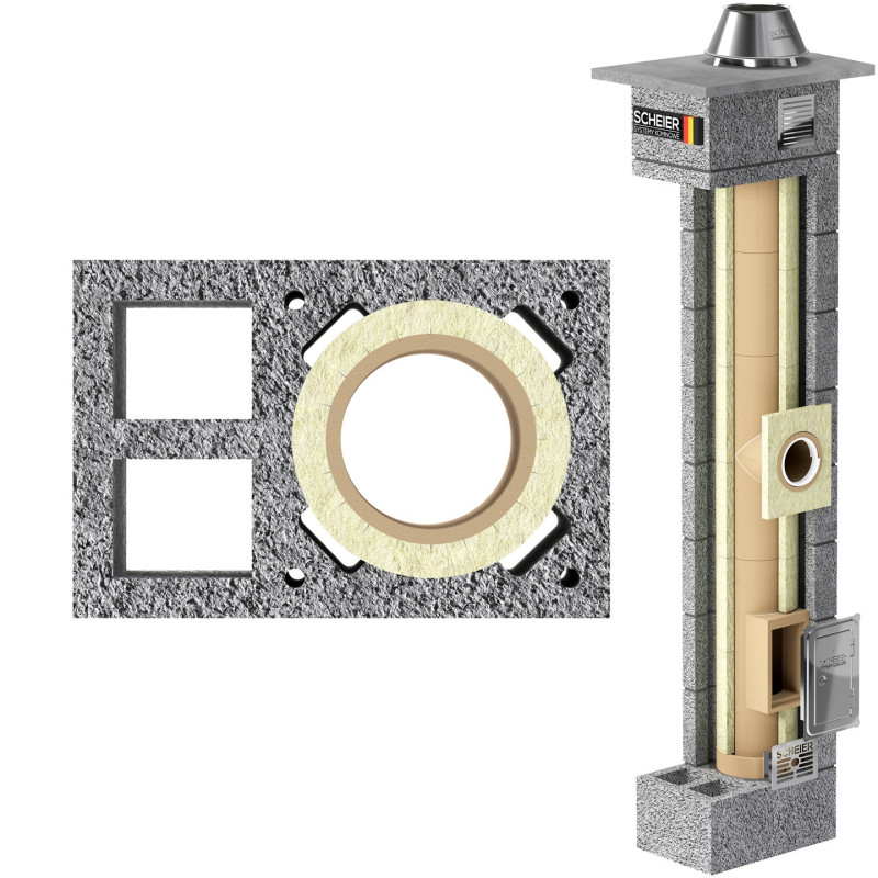 Komin ceramiczny Scheier Uniwersal KW2 fi 180 10,5m