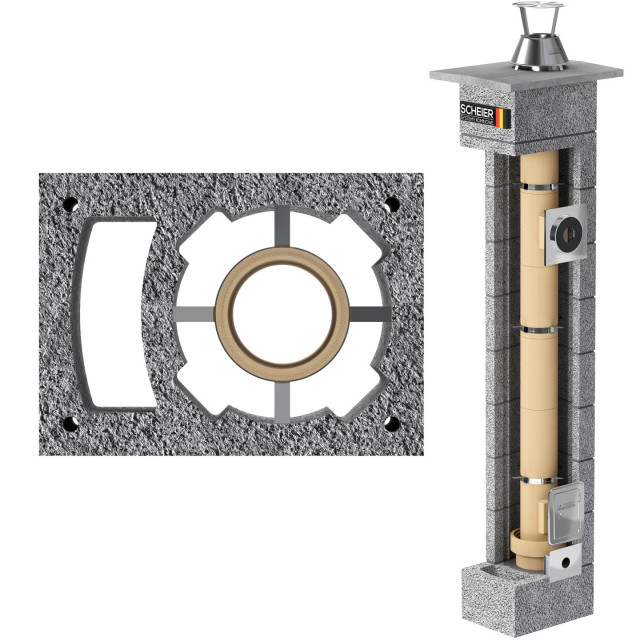Komin systemowy Scheier Turbo KW fi 140 7,5m