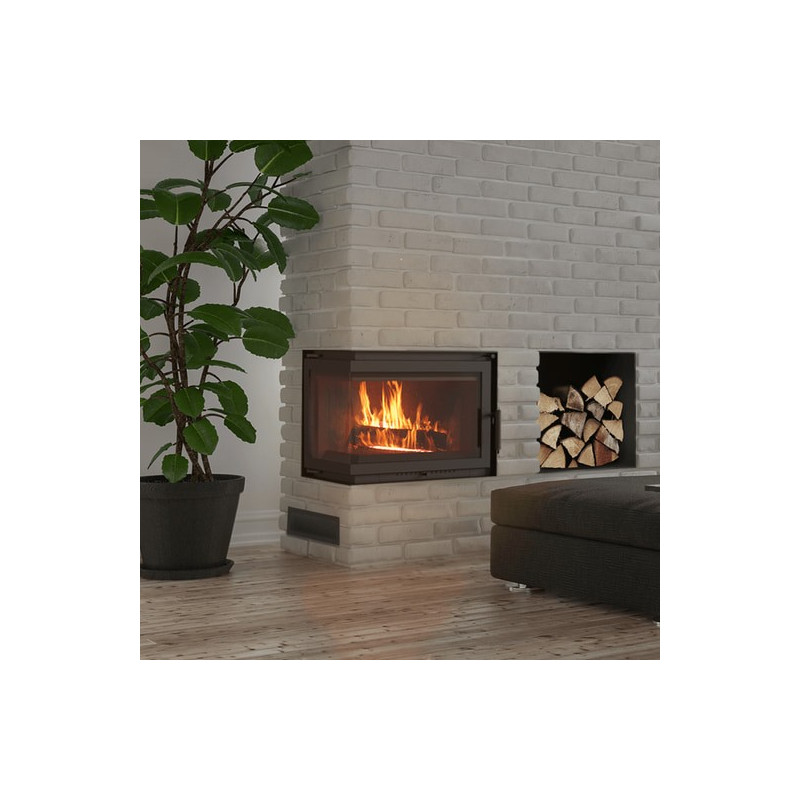 Kominek KRATKI SIMPLE lewy BS 6 kW Ø 180