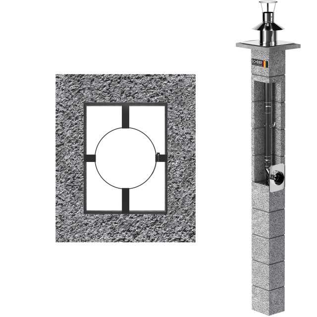 Komin systemowy Scheier Turbo Inox W1 fi 80 6,5m