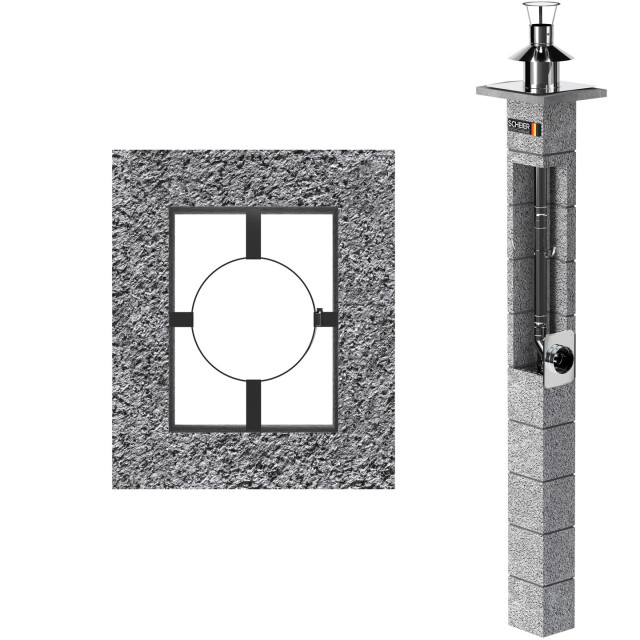 Komin systemowy Scheier Turbo Inox W1 fi 80 14m