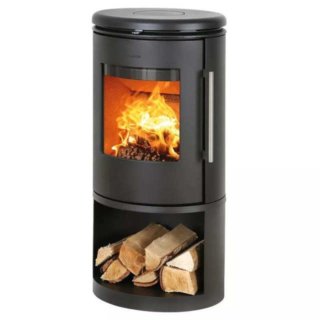 Piec wolnostojący żeliwny MORSO 6843 z miejscem na drewno 5,8kW | superkomin.pl