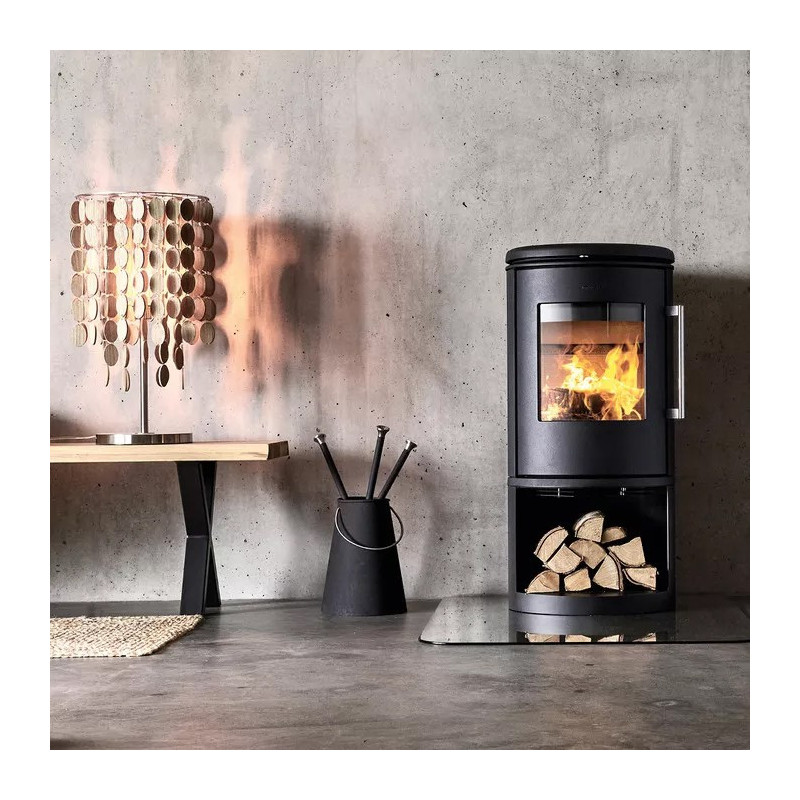 Piec wolnostojący żeliwny MORSO 6843 z miejscem na drewno 5,8kW