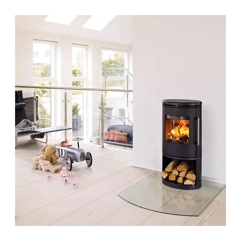 Piec wolnostojący żeliwny MORSO 6843 z miejscem na drewno 5,8kW