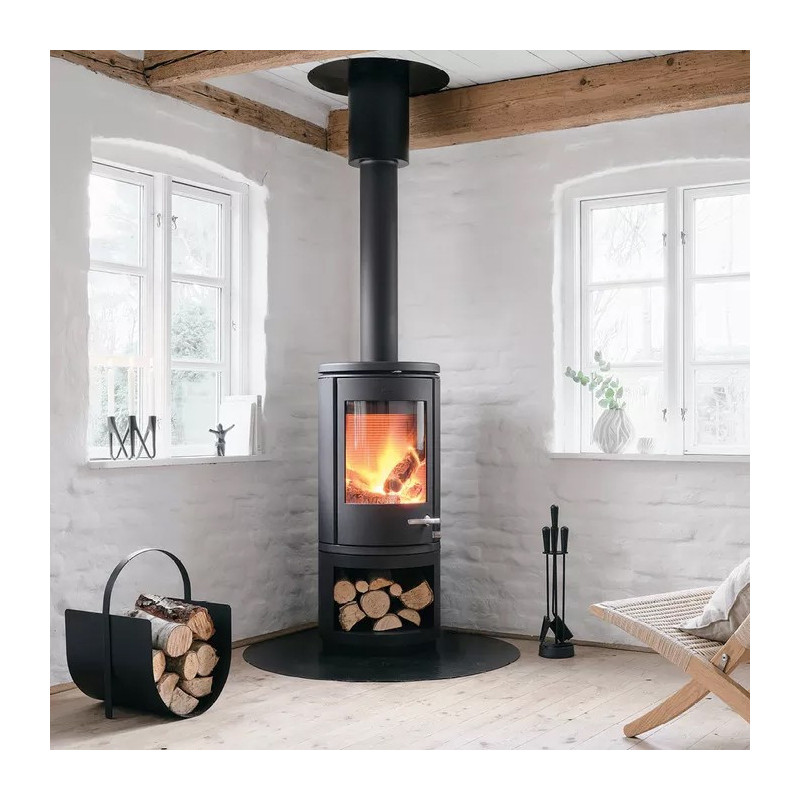 Piec wolnostojący żeliwny MORSO 7843 z miejscem na drewno 7,3kW