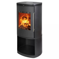 Piec wolnostojący żeliwny MORSO 8893 z wysokim pojemnikiem na drewno 6,3kW