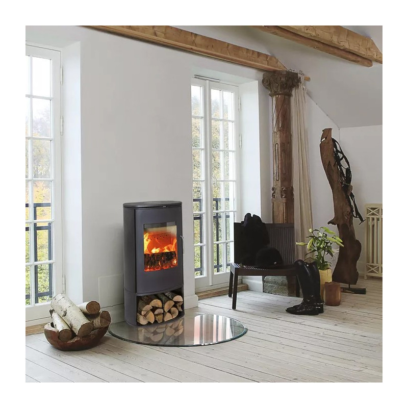 Piec wolnostojący żeliwny MORSO 8143 z miejscem na drewno 6,3kW