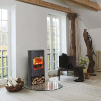 Piec wolnostojący żeliwny MORSO 8143 z miejscem na drewno 6,3kW