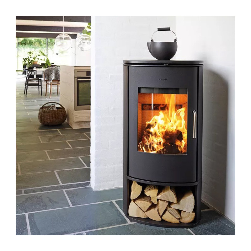 Piec wolnostojący żeliwny MORSO 8143 z miejscem na drewno 6,3kW
