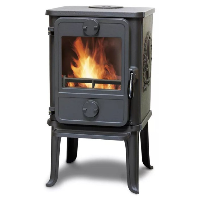 Piec wolnostojący żeliwny MORSO 1412 na nogach 5,3kW | superkomin.pl