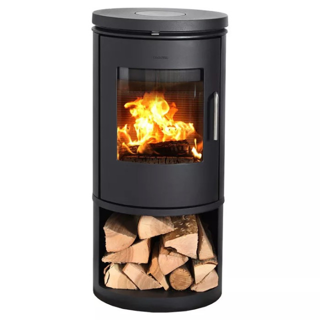 Piec wolnostojący żeliwny MORSO 6143 z miejscem na drewno 5,8kW | superkomin.pl