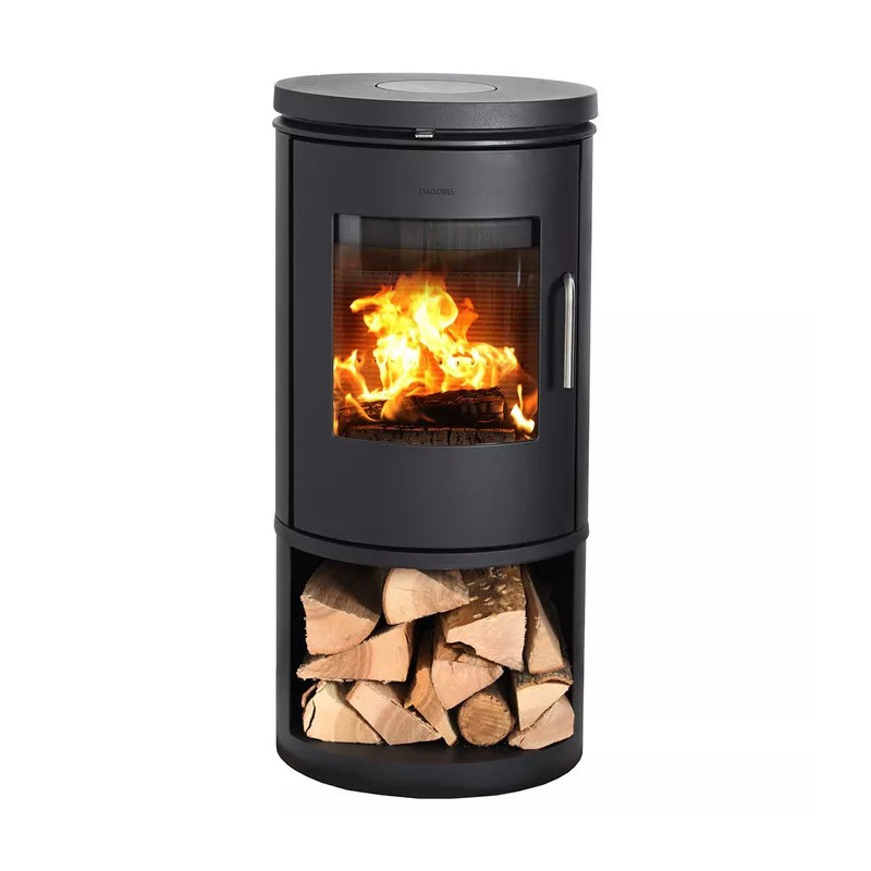 Piec wolnostojący żeliwny MORSO 6143 z miejscem na drewno 5,8kW