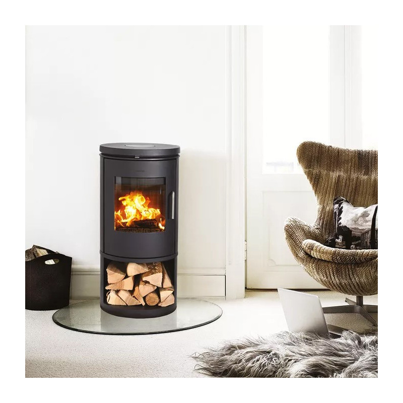 Piec wolnostojący żeliwny MORSO 6143 z miejscem na drewno 5,8kW