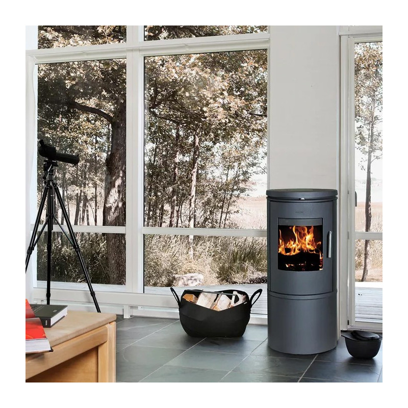 Piec wolnostojący żeliwny MORSO 6143 z miejscem na drewno 5,8kW