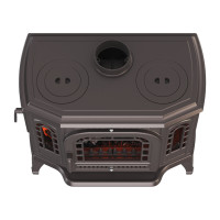 Piec wolnostojący żeliwny KAWMET P7 CookTop LB ECO 10,5kW
