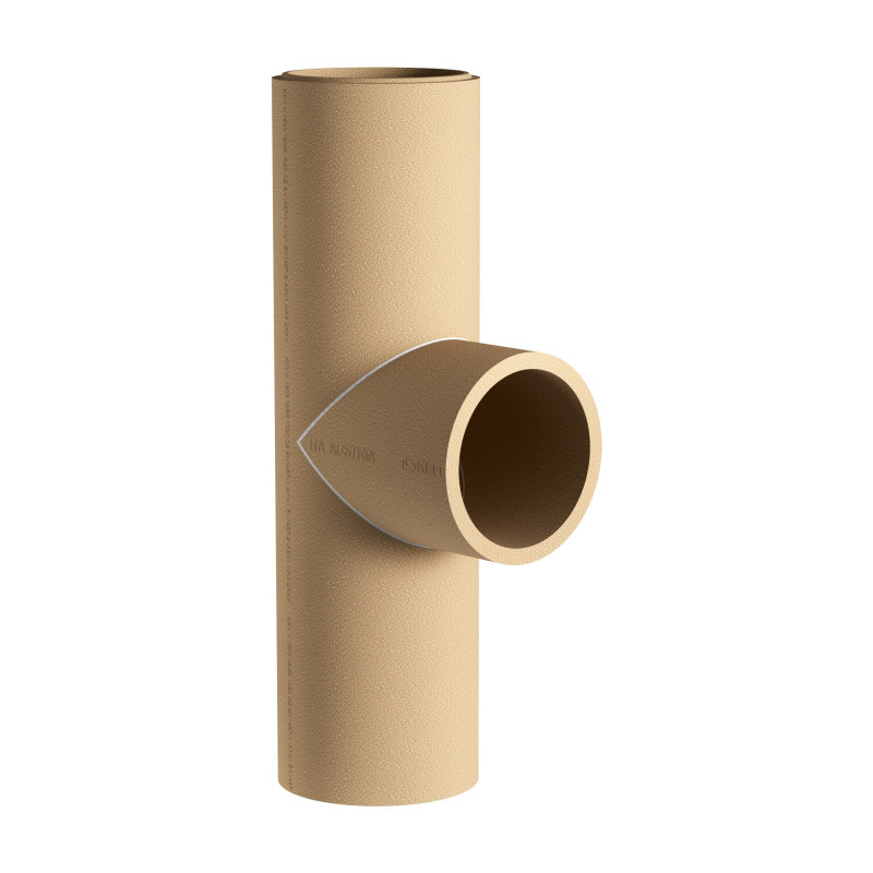 Trójnik spalin 90° ceramiczny kominowy prosty fi 160