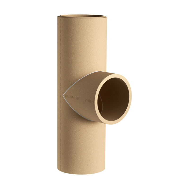Trójnik spalin 90° ceramiczny kominowy prosty fi 180