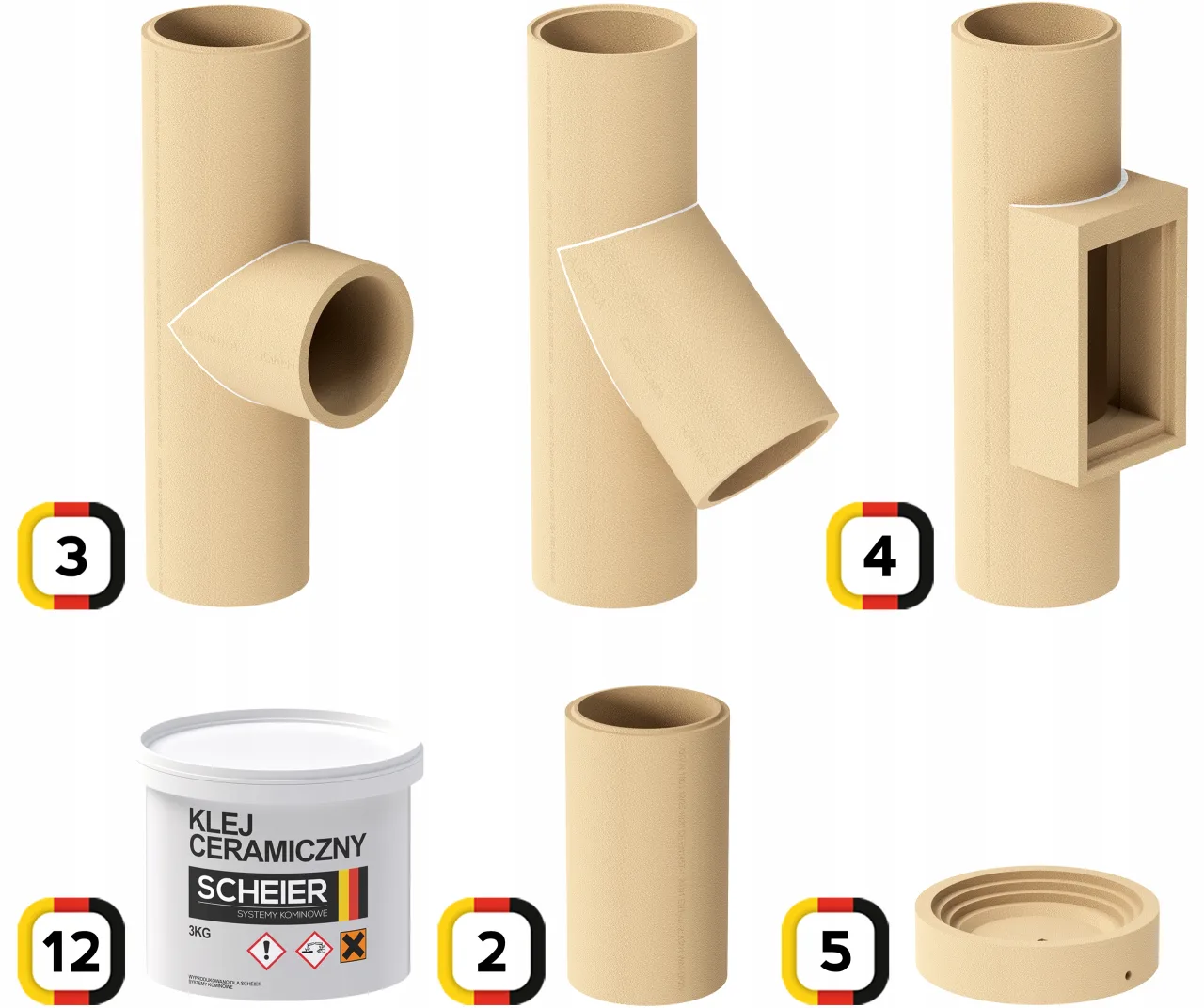 Komin ceramiczny Scheier Standard – zdjęcie 5