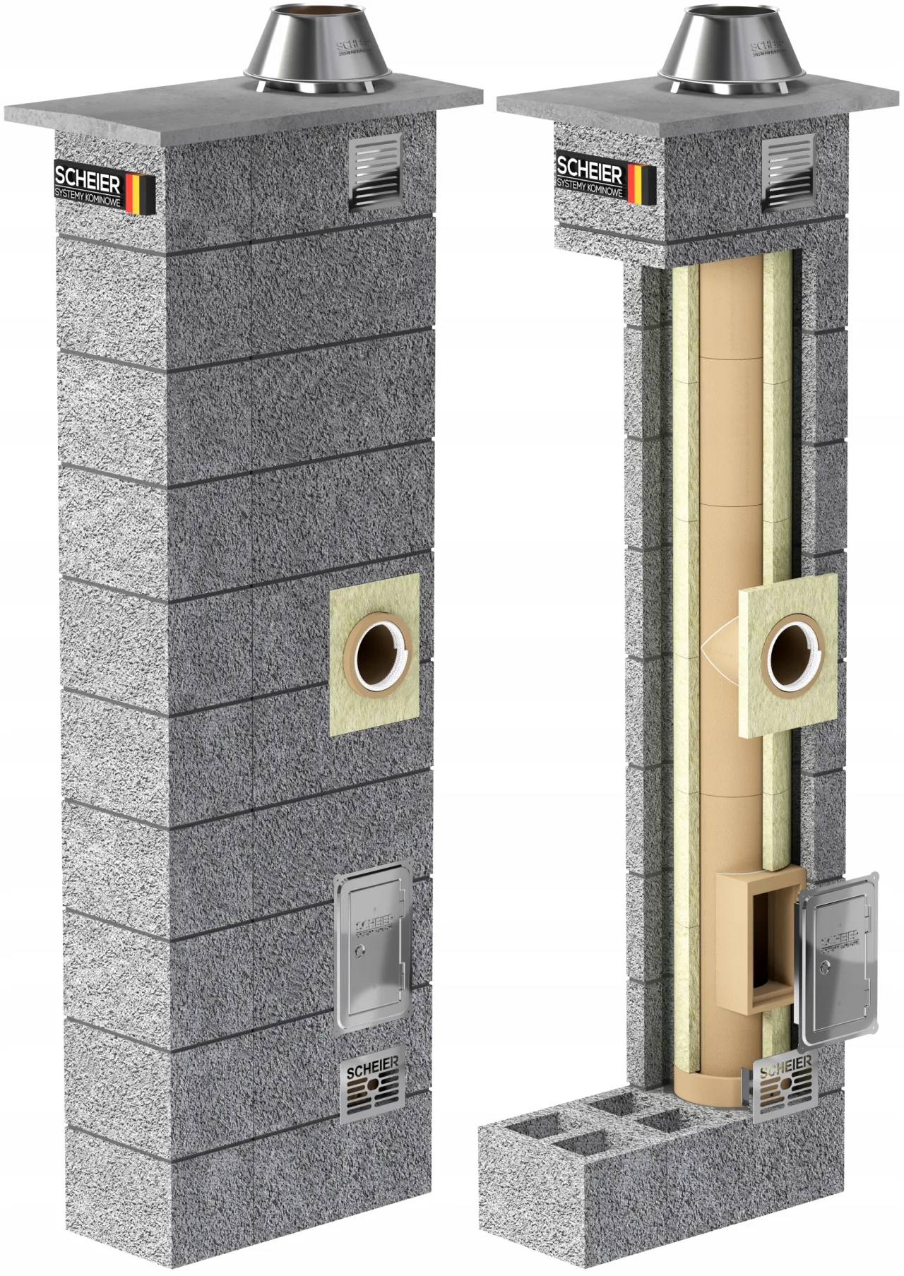 Komin ceramiczny Scheier Uniwersal KW2+W2 – zdjęcie 2