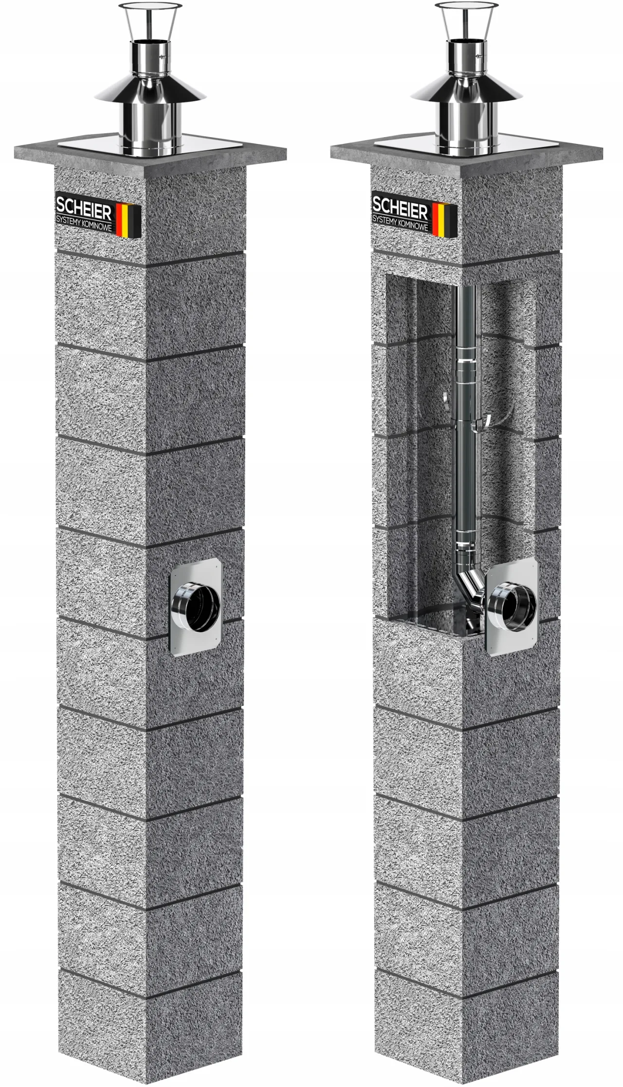 Komin systemowy Scheier Turbo Inox K – zdjęcie 2