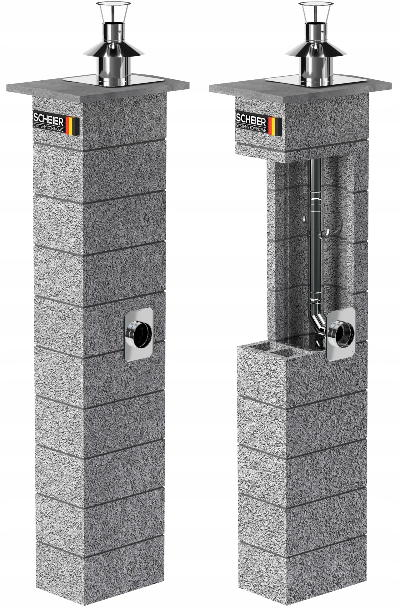 Komin systemowy Scheier Turbo Inox KW2 – zdjęcie 2