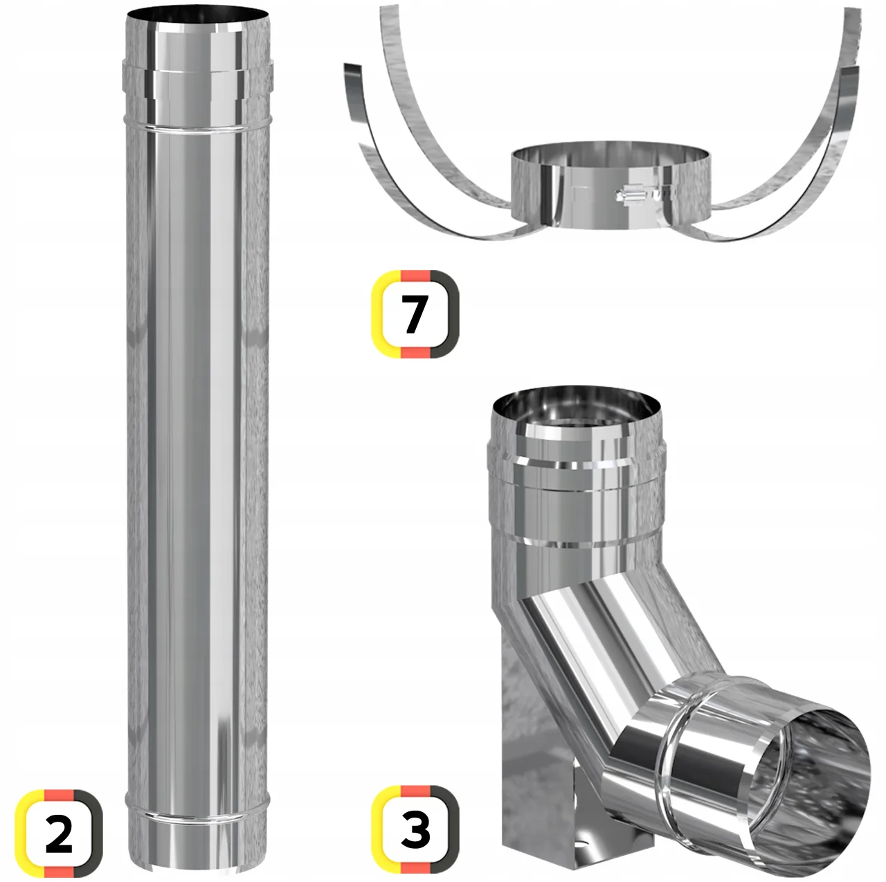 Komin systemowy Scheier Turbo Inox KW2 – zdjęcie 5