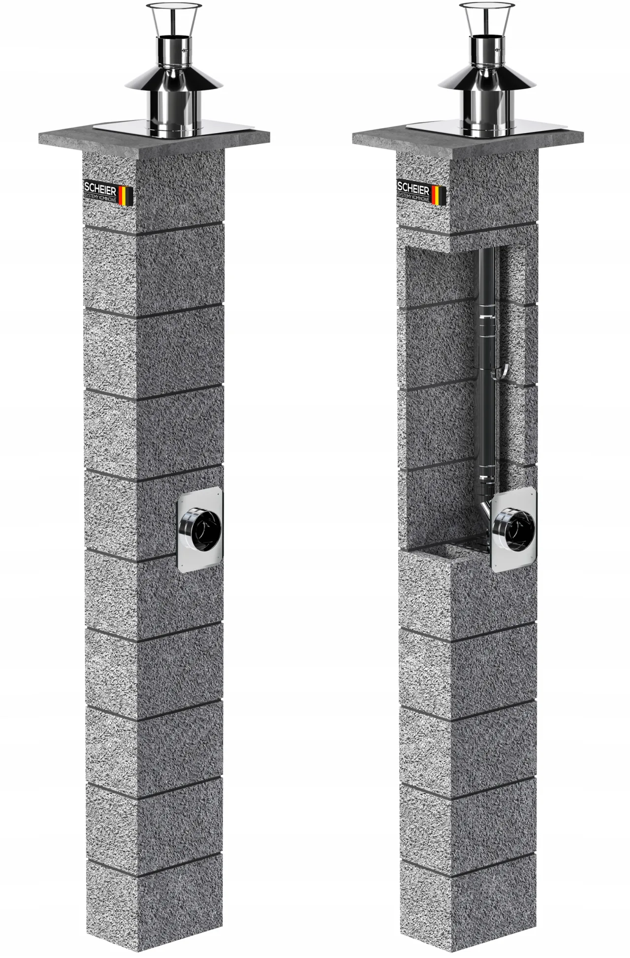 Komin systemowy Scheier Turbo Inox W2 – zdjęcie 2