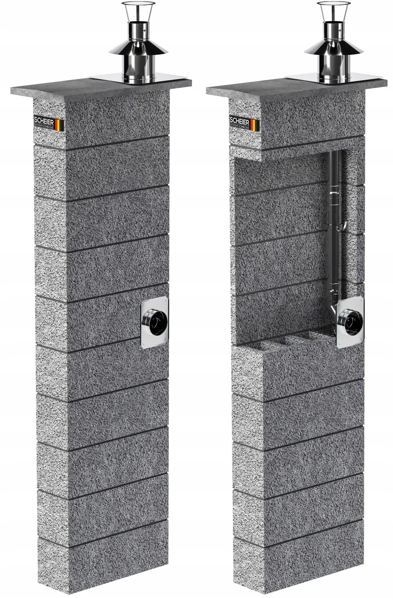 Komin systemowy Scheier Turbo Inox W4 – zdjęcie 2