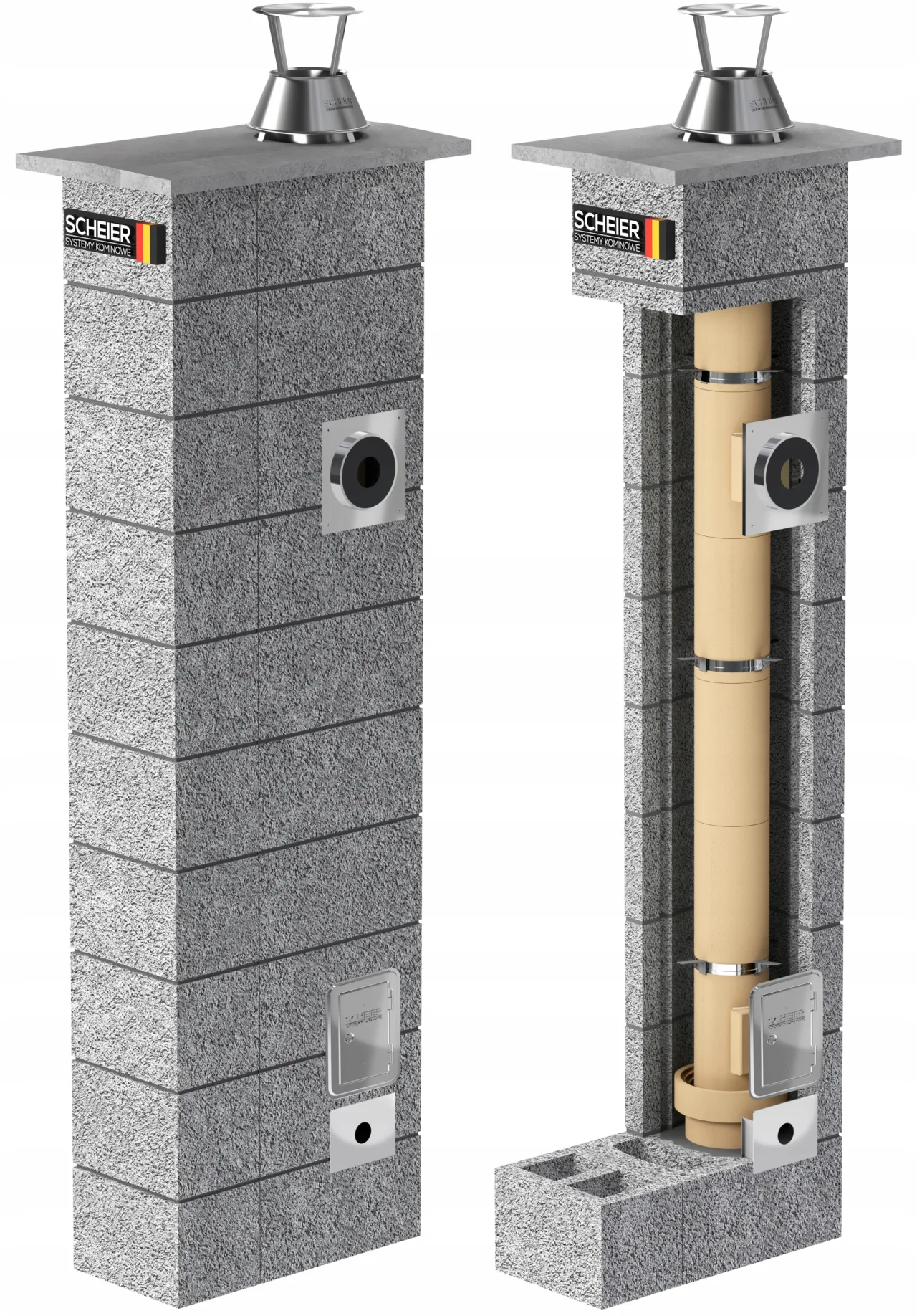 Komin systemowy Scheier Turbo KW+W2 – zdjęcie 2