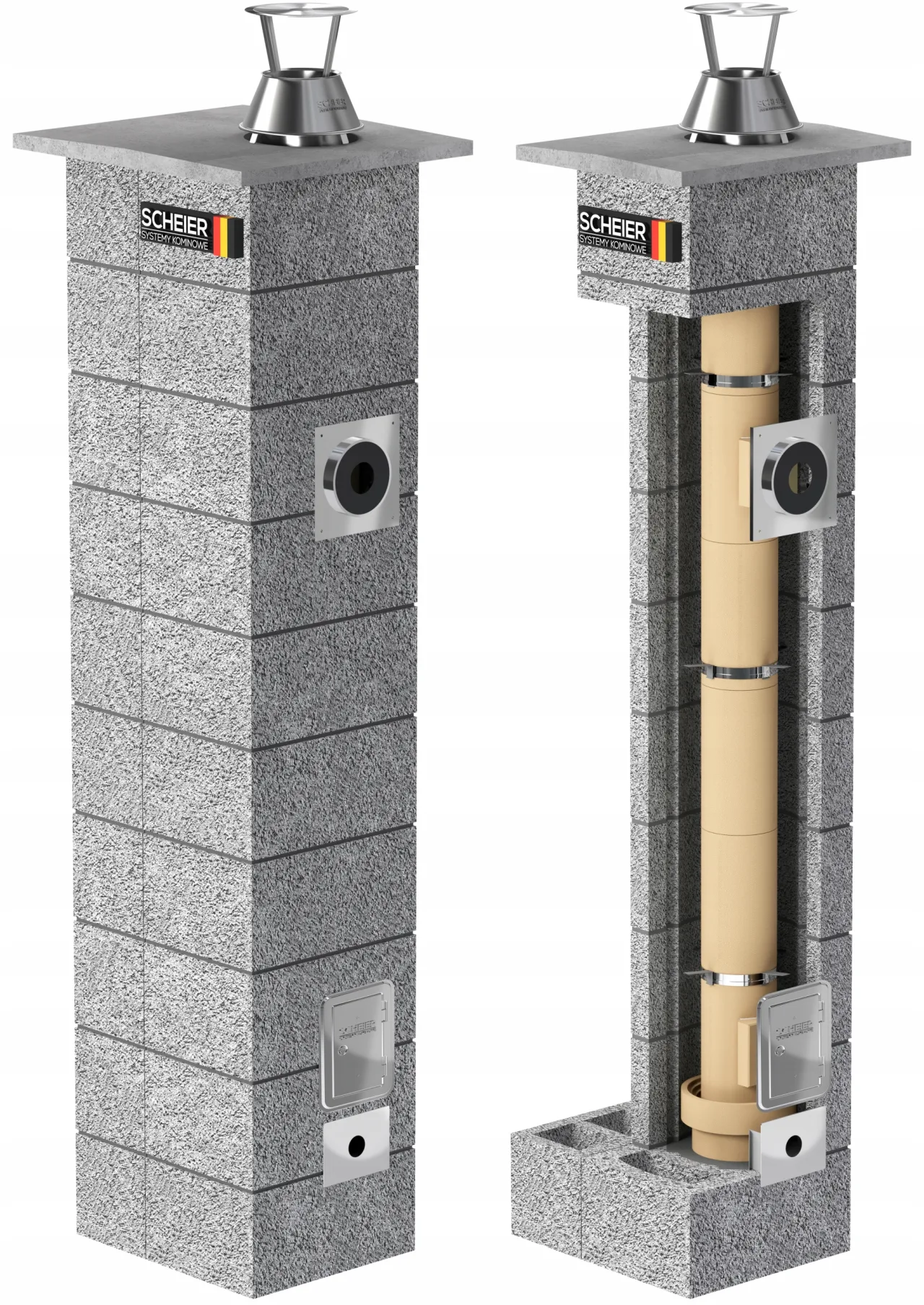 Komin systemowy Scheier Turbo KW+W3 – zdjęcie 2