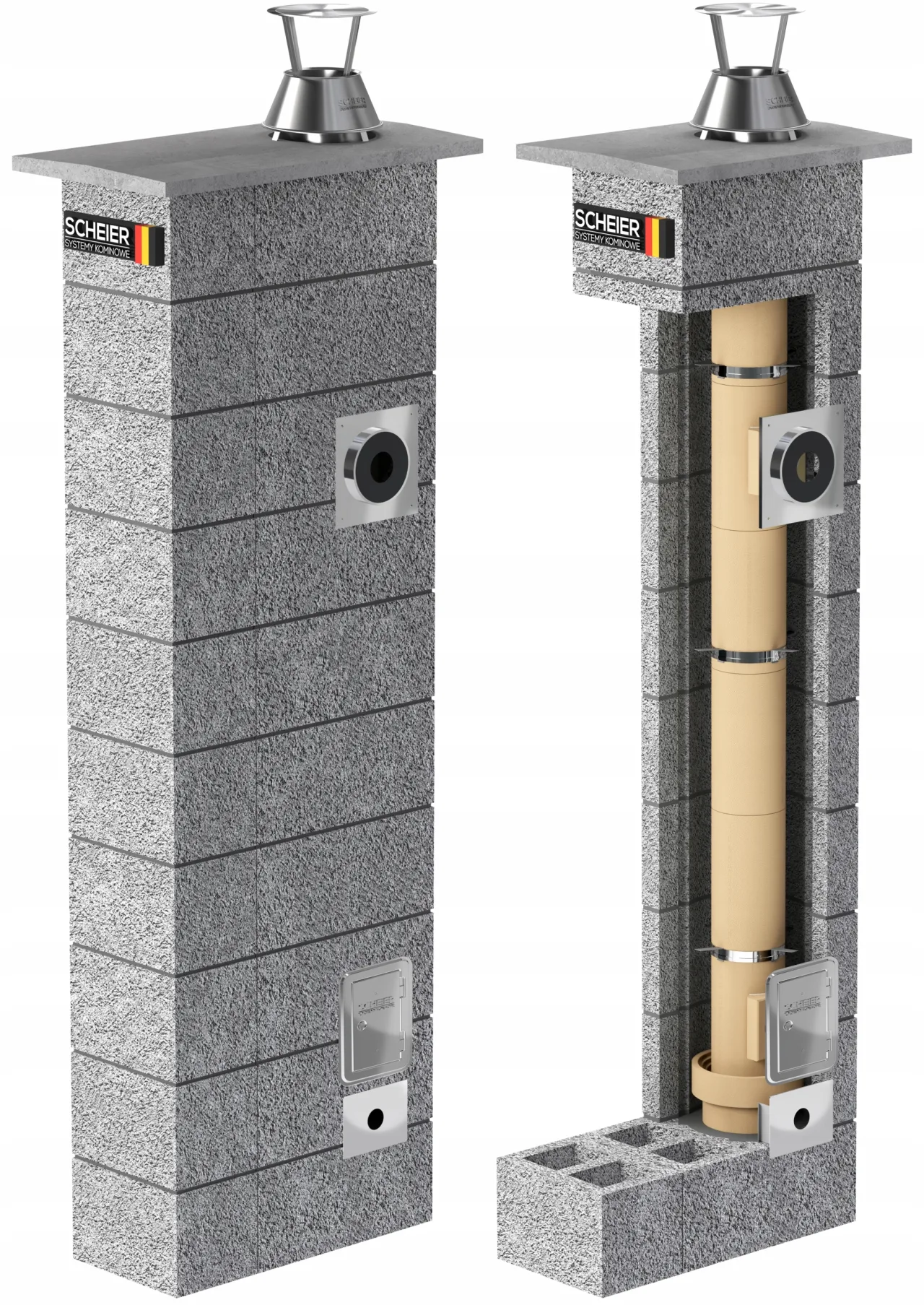 Komin systemowy Scheier Turbo KW2+W2 – zdjęcie 2